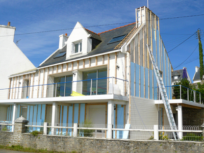 Isolation extérieure maison à Saint-Pair-sur-Mer