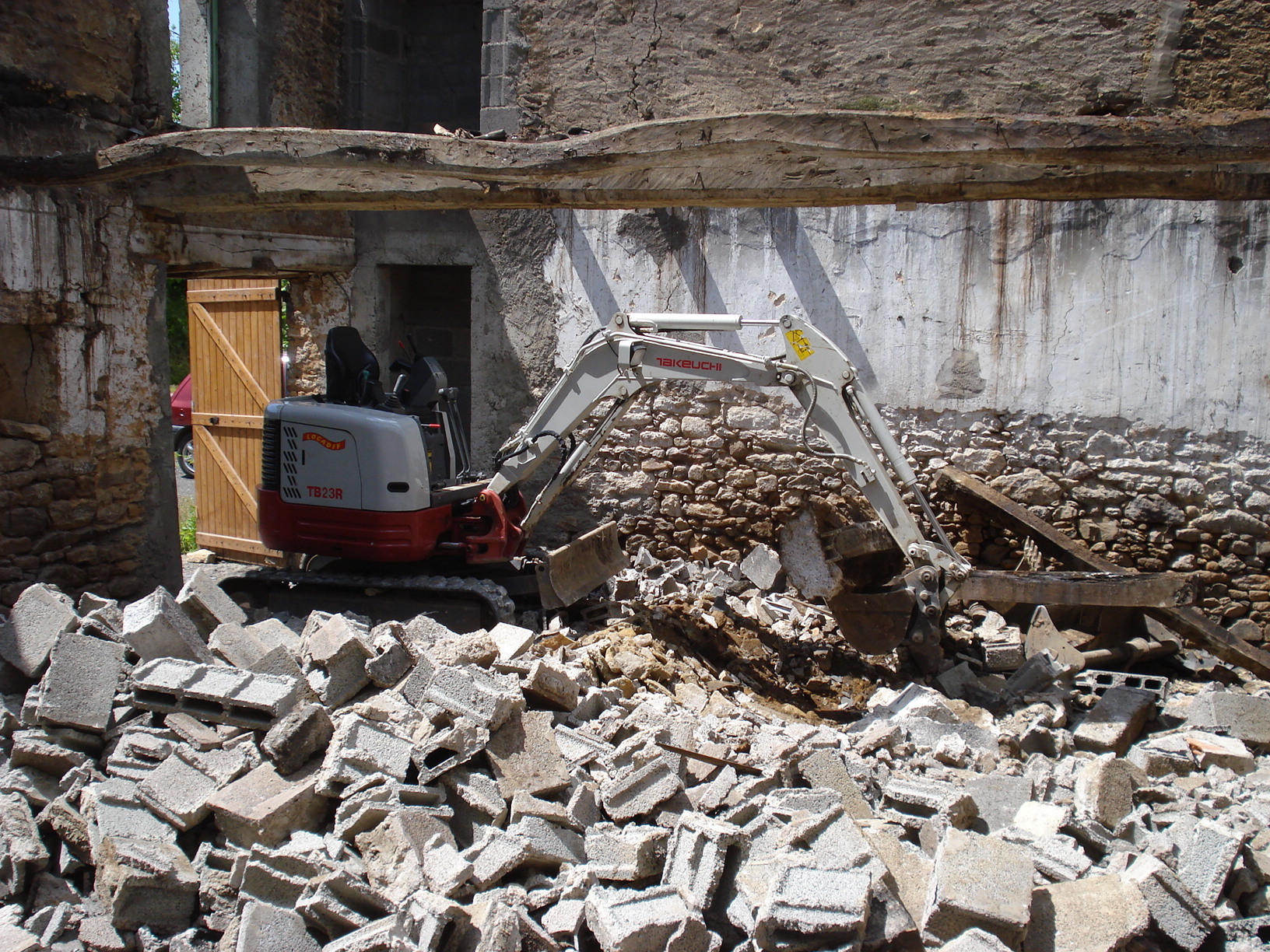 Démolition à Jullouville