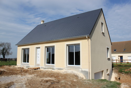 Ravalement de façade, enduit à Sainte-Mère-Église